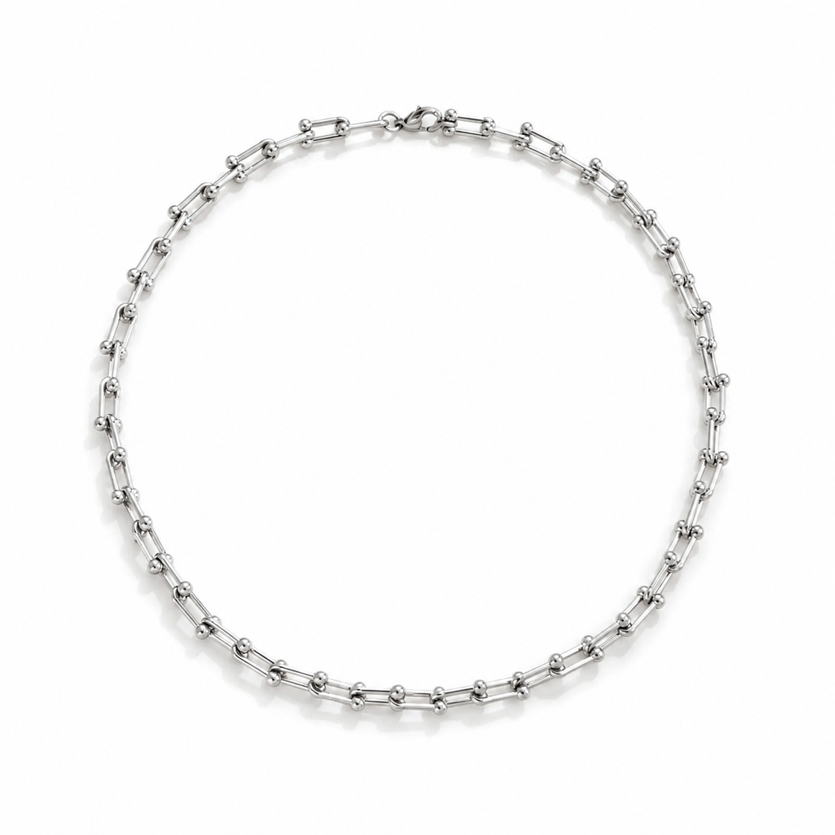 Shark Link Necklace (silver)