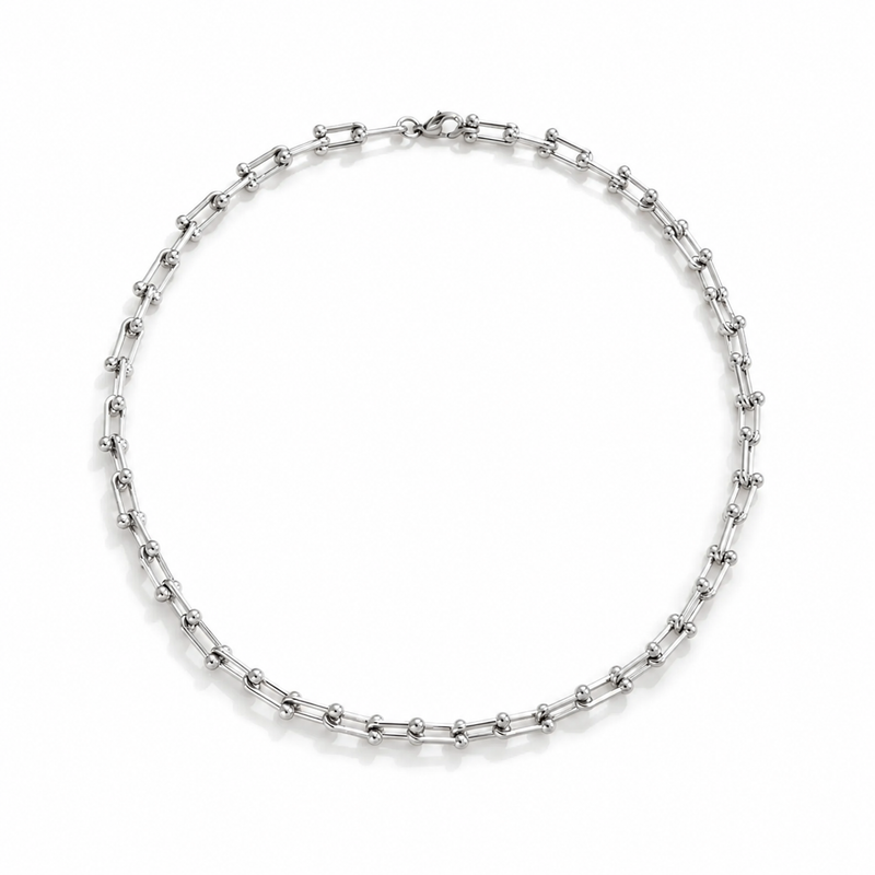 Shark Link Necklace (silver)