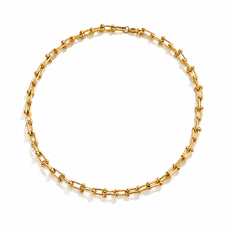 Shark Link Necklace (gold)