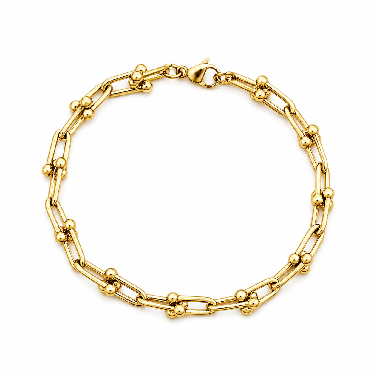 Shark Link Bracelet (gold)