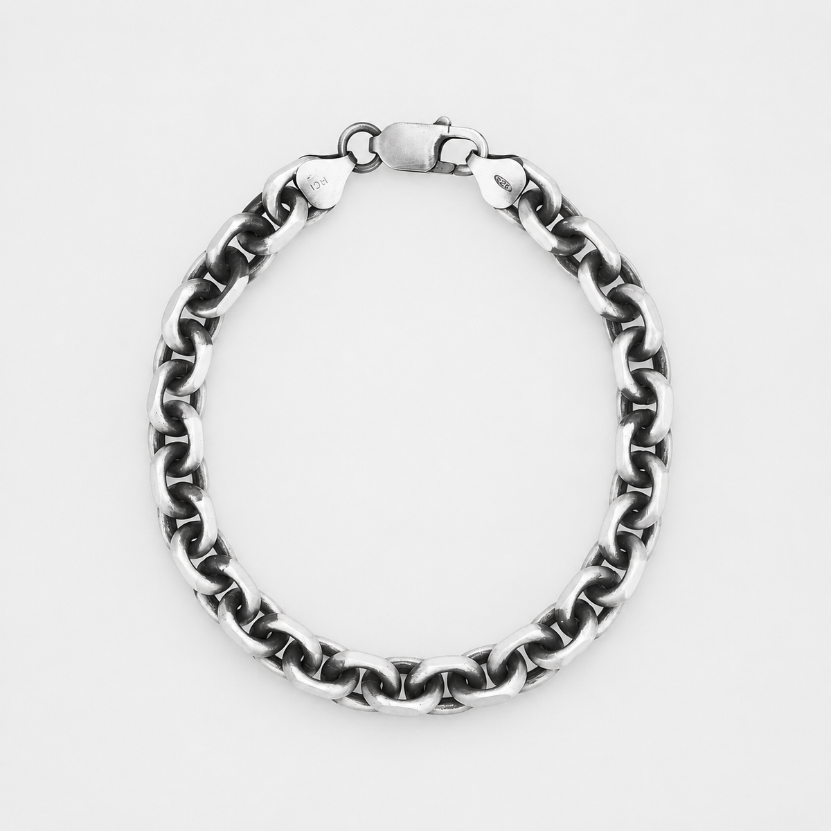 Italian Silver - Cable Link Bracelet