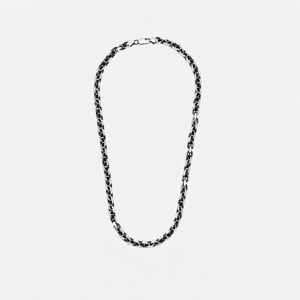 Italian Silver - Cable Link Necklace