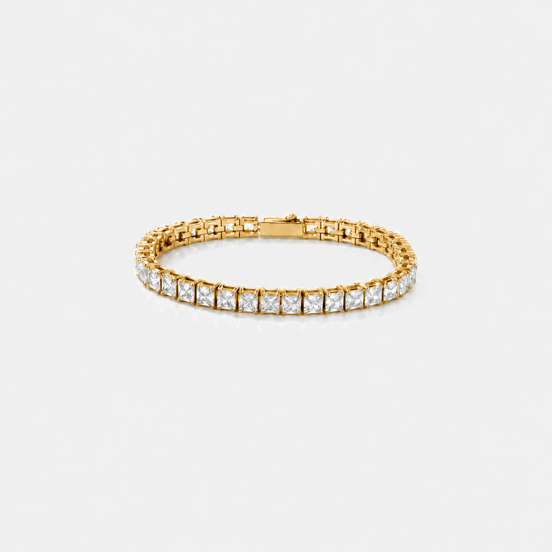 ACULA Vortex Tennis Bracelet in gold