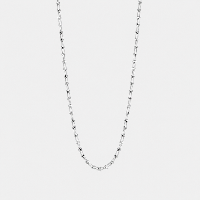 ACULA Shark Link Necklace in silver