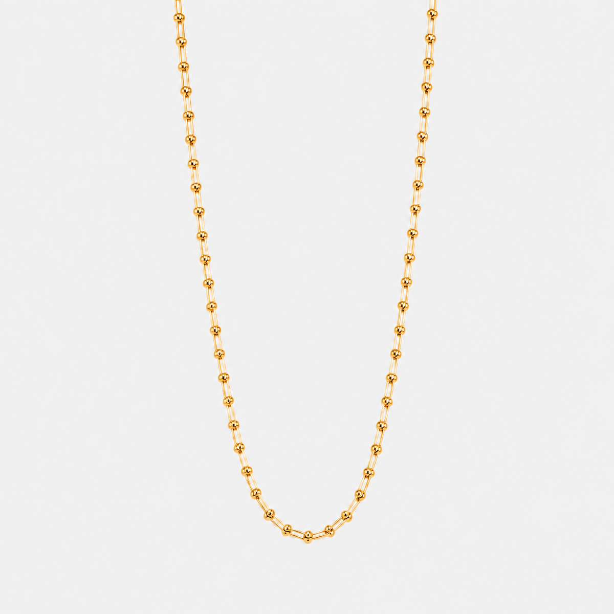 ACULA Shark Link Necklace in gold