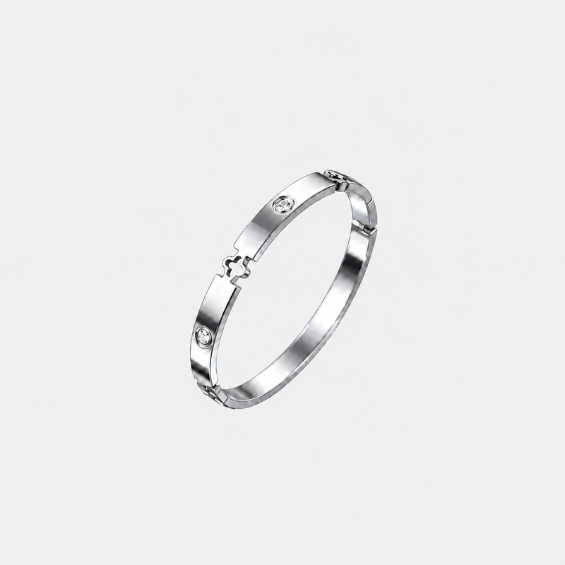 ACULA Cipher Bangle in silver