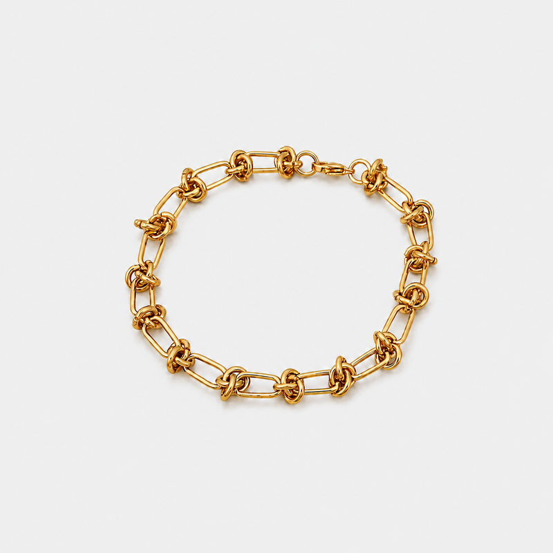 ACULA Tether Bracelet in gold
