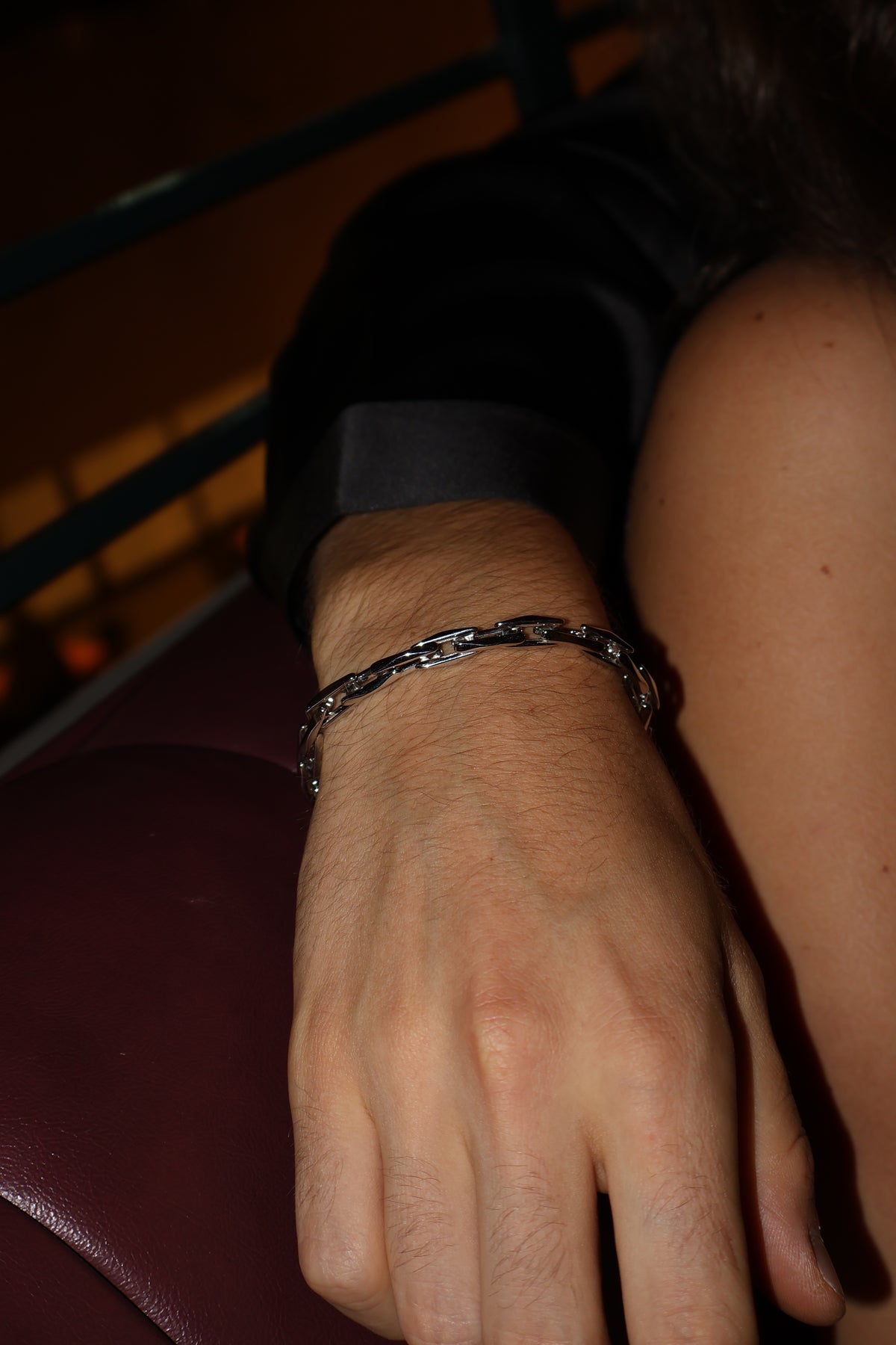 ACULA Titanium Rift Bracelet in silver, view 2