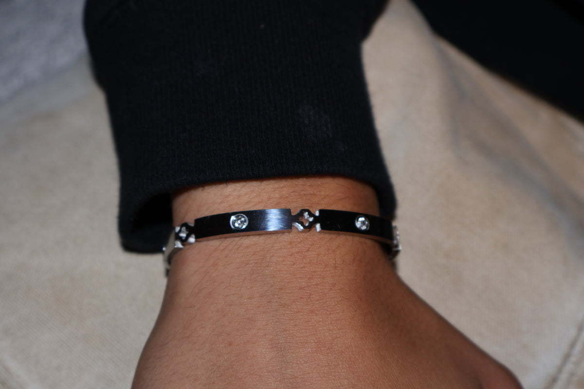 Cipher Bangle (SILVER