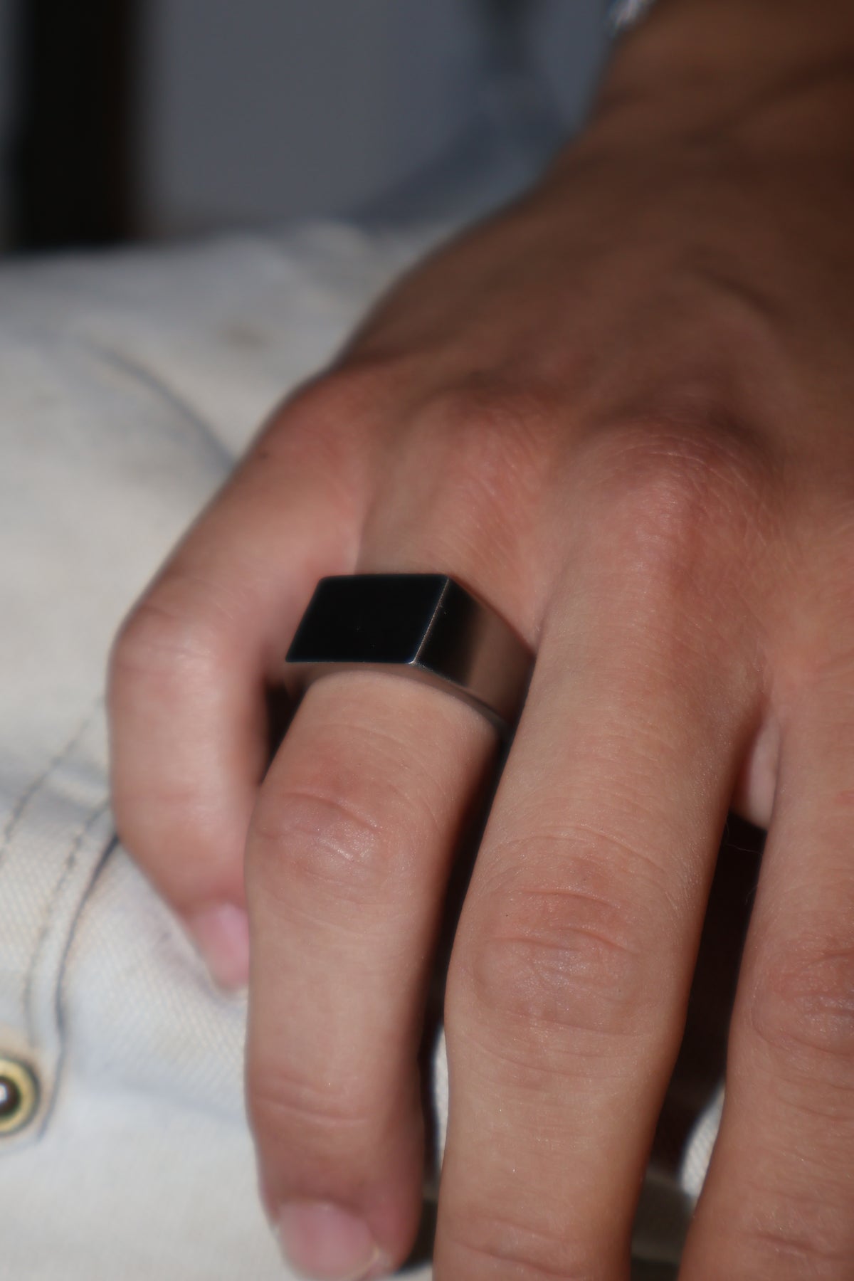 ACULA Authority Signet Ring in silver, view 3