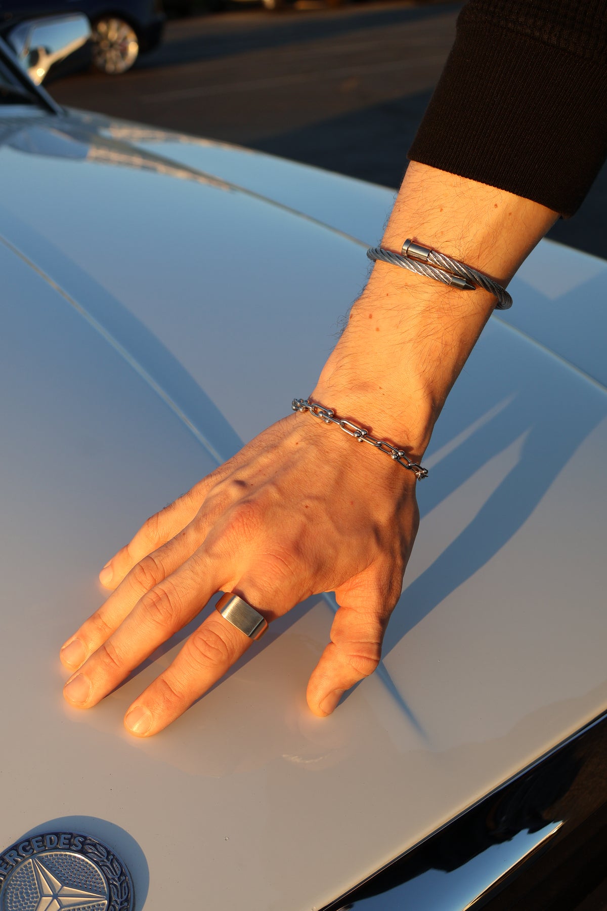 Shark Link Bracelet (Silver)