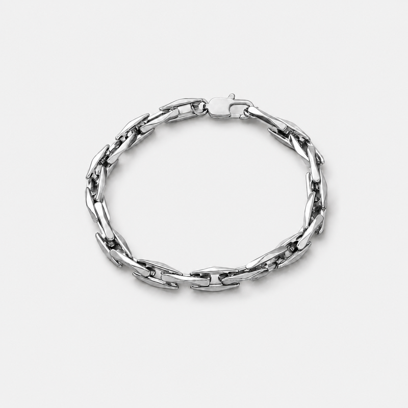 ACULA Titanium Rift Bracelet in silver